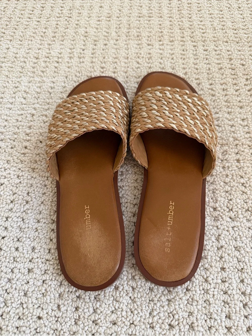 SALT + UMBER Mara Sandals in Natural Tan Sz 9